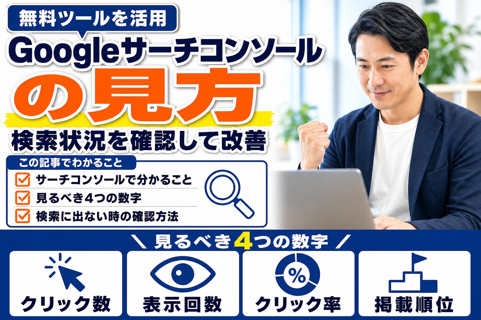 Googleサーチコンソールの見方｜自社サイトの検索状況を確認して改善する方法